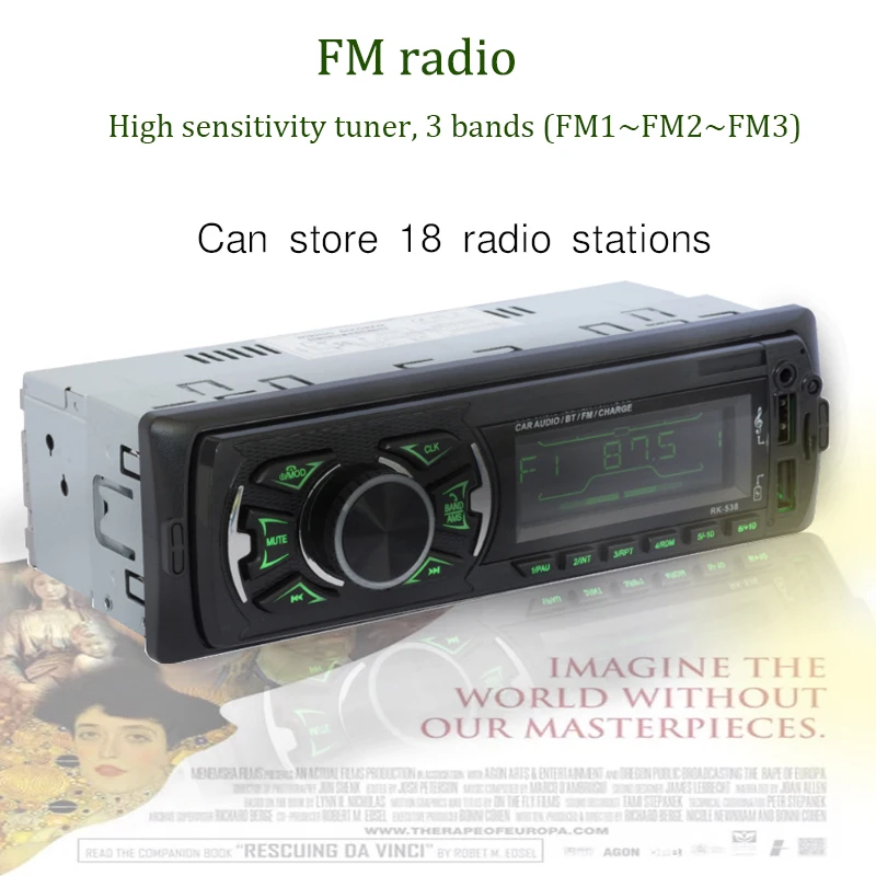 Автомобильный MP3-плеер, Bluetooth, Mp3, двойной USB, поддержка s, TF карта, красочная подсветка, ЖК-дисплей, поддержка рулевого колеса, управление