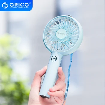

ORICO Portable USB Fan With Holder Mini Handheld Rechargeable USB Cooling Fan Electronic Gadgets For Office Desktop Outdoor