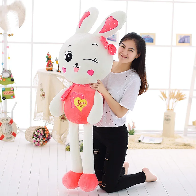 

Cute Plush Toy Rabbit Doll Little Bunny Doll Mashimaro Doll Send Children GIRL'S Birthday Gift