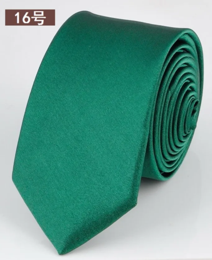 Narrow Casual Arrow Skinny Red Necktie Slim Black Tie for Men 5cm Man Accessories Simplicity for Party Formal Ties Fashion - Color: Deep Green