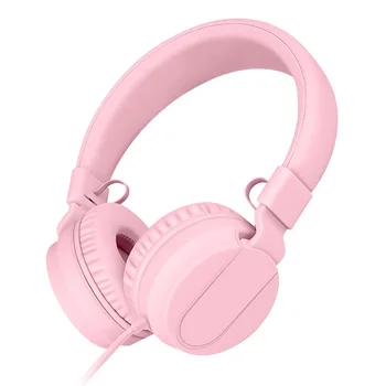 

Cute Wired Headphones With MIC Over Ear Headset Stereo Bass Earphone HiFi Sound Headphone Music Auriculare For phone Grils Kids