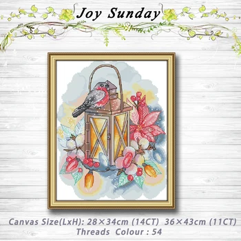

Bird and lamp animal Patterns 14CT 11CT Counted Cross Stitch Sets embroidery set Needlework kit chinese cross stitch Home decor
