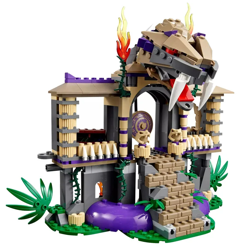 Серии ниндзя кирпич введите змеи совместимые Lepinblock Ninjago 70749 строительные блоки