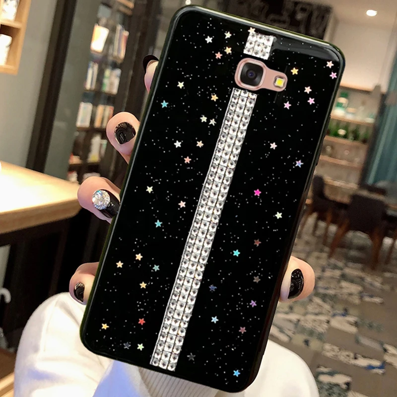 

FOR Samsung Galaxy J5 Prime Case Flash glitter soft TPU Cover White diamond starry Back Shell FOR Samsung J7 Prime Case J5Prime