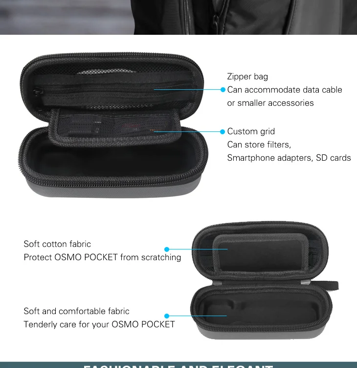 Мини портативные сумки Сумка для хранения для DJI Osmo Карманный защитный чехол для переноски ручные карданные камеры транспортные коробки аксессуары