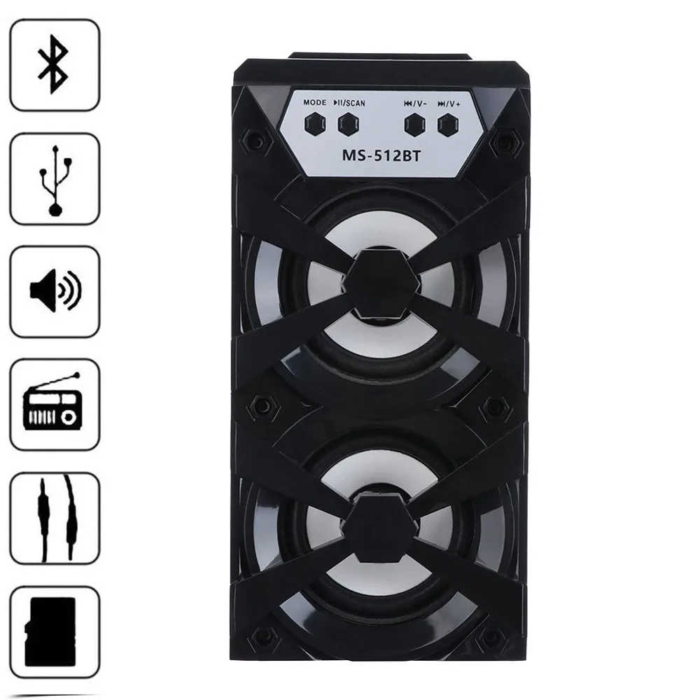 Динамик наружный Bluetooth портативный динамик супер бас с USB/TF/AUX/FM радио наружный аудио динамик s для ПК Phone-L1209