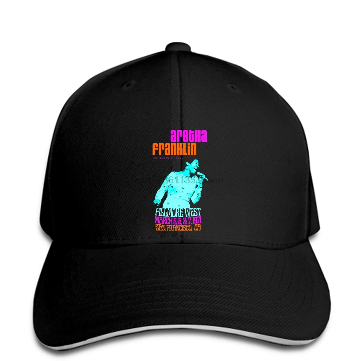 Новинка Aretha Franklin 1971, Черная Мужская бейсболка, Репринт, бейсболка, остроконечная Кепка