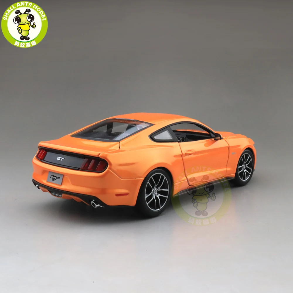 1/18 Ford Mustang GT 5,0 литая модель автомобиля игрушки детские подарки оранжевый