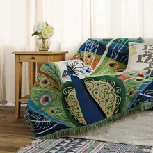 Vintage Home Lounge diván manta de sofá borlas Banco silla a cuadros Picnic playa tapiz