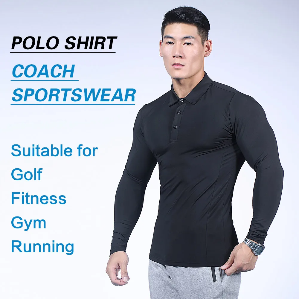 Men's Golf Clothing, Long Sleeve Polo Shirt, Quick Dry, Short Sleeve T-Shirt, Outdoor Sports Golf Wear, Breathable Golf Shirt