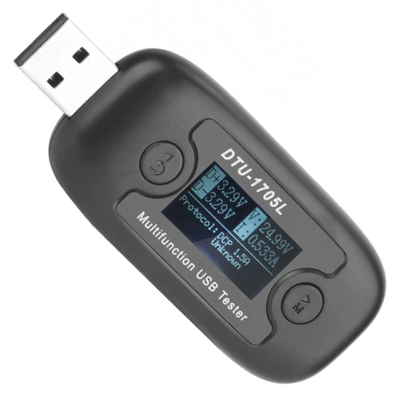 Dtu1705L многофункциональный Usb Емкость тестер напряжения измеритель тока монитор инструмент