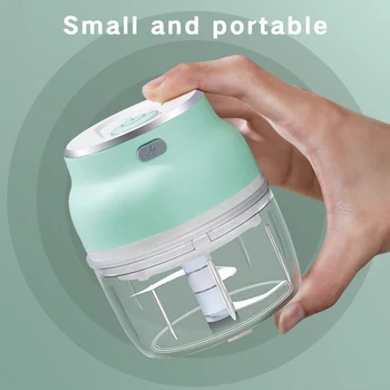 

150ml New Mini Electric Wireless Meat Grinder Blender Crushed Ginger And Garlic Baby Food Supplement Machine Kitchen Gadgets
