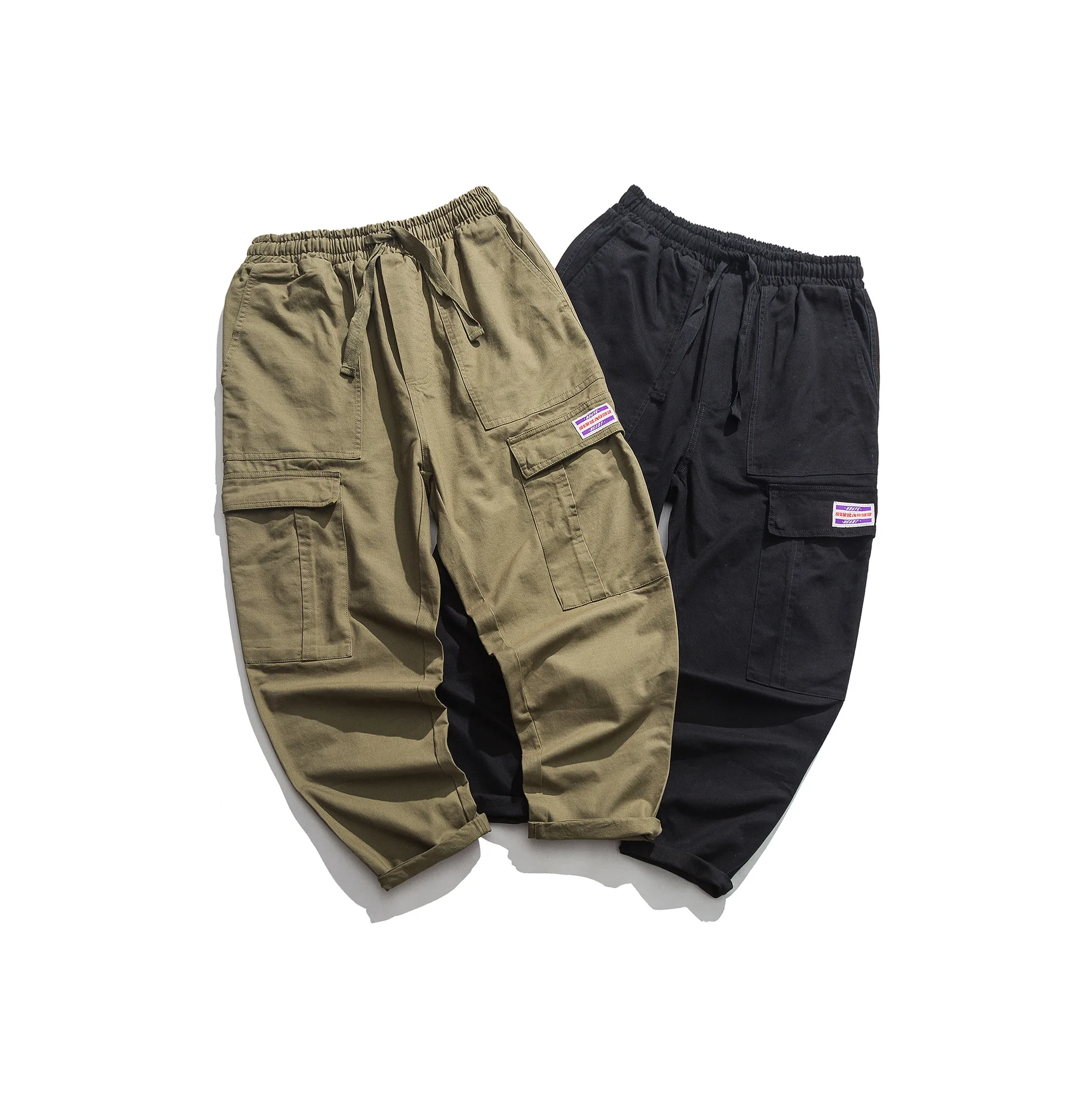 

Wu Navigation Japanese-style Bib Overall Men's Loose-Fit Hip Hop Retro Popular Brand Simple Fashion Casual Skinny Straight-Leg P