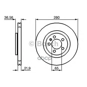 

Disc TORM front Audi A3 VW Bora Golf IV scoda Octavia Bosch art. 0986478852
