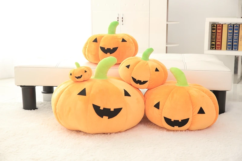 

1pcs Soft Stuffed Plush Pillow Plushie Toy Friend Kawaii Simulation Pumpkin Doll Funny Pillow Halloween Cushion Boy Girl Gifts