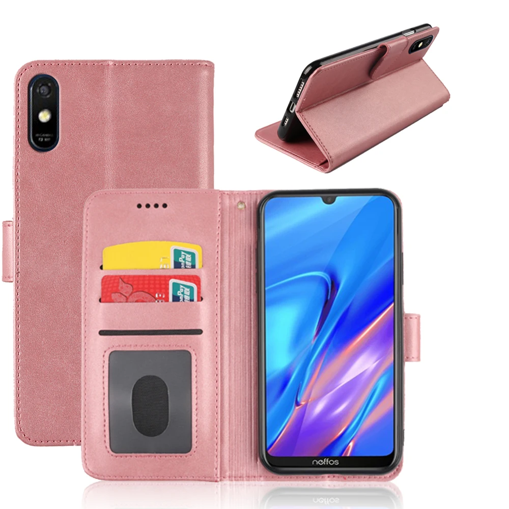 Чехол для телефона TP Link Neffos C9s C9 MAX с откидной магнитной подставкой из мягкого ТПУ