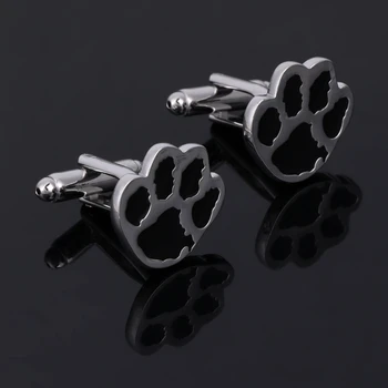 

1 Pair Men Dog Paw Cufflinks Cuff Link Shirt Cuff Links Wedding Groom Jewelry Gift M7DD