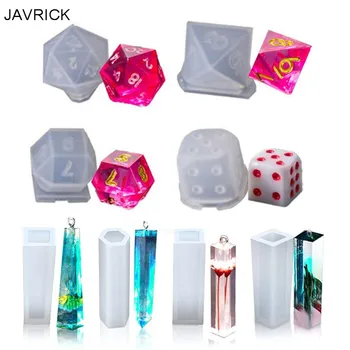 

DIY Silicone Ring Molds for Resin Triangle Dice Mold Dice Digital Game Silicone