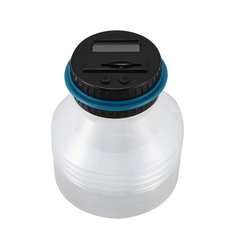 HOT 1.8L Shrinkable Piggy Bank Counter Coin Money Saving Box Electronic Digital LCD Counting Jar Coins Storage Box