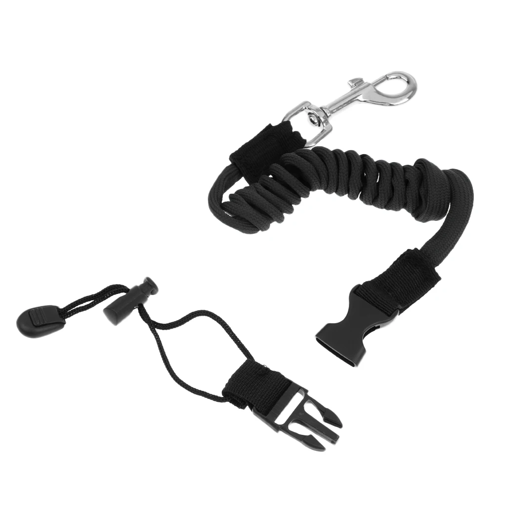 MultipleColors 140cm Elastic Coiled Cord Lanyard SUP Leash For Kayak Canoe Paddle Fishing Rod for Water Sports