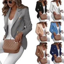 Aliexpress - 2021 New Women’s Autumn and Winter Slim Solid Color Small Suit Women’s Temperament Jacket