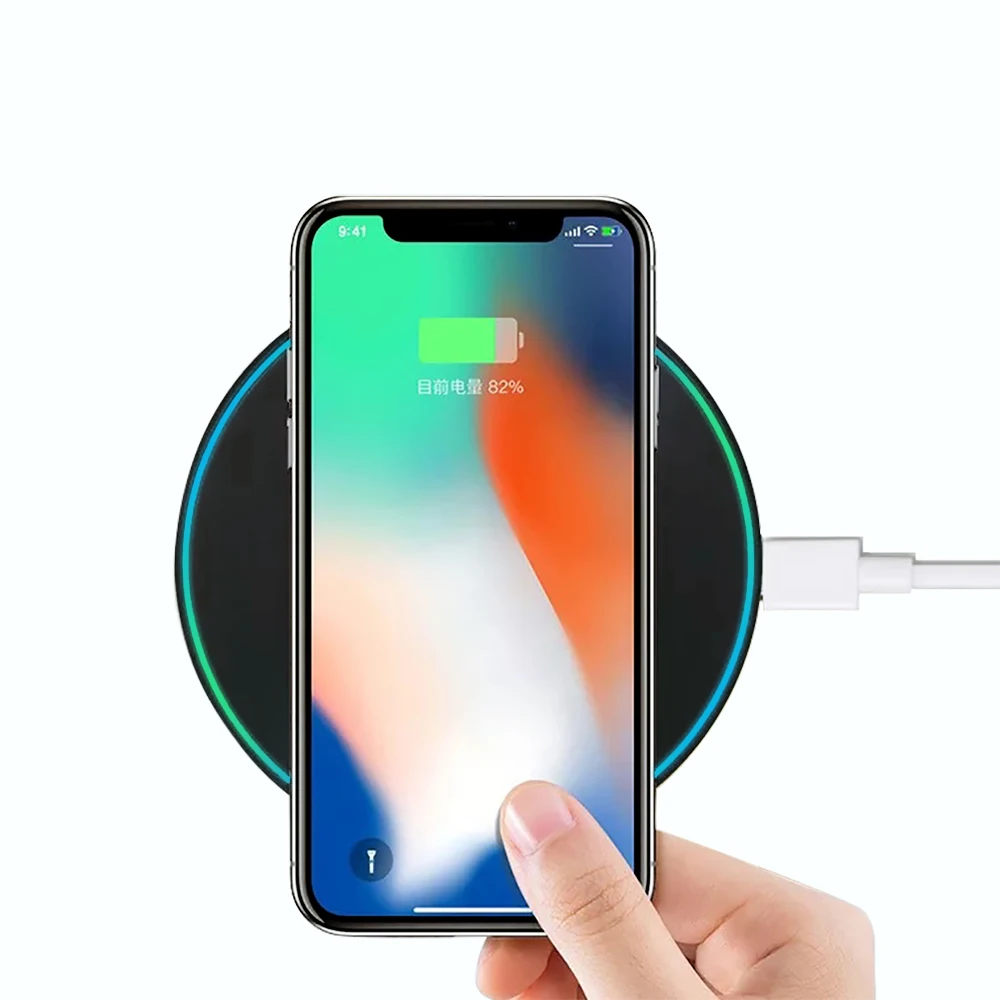 10 Вт Быстрое беспроводное зарядное устройство для samsung Galaxy S9/S9+ S8 S7 Note 9 S7 Edge USB Беспроводная зарядная панель для iPhone XS Max XR X 8 Plus