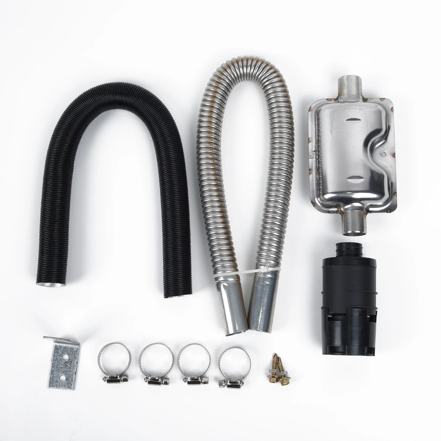 

Car Exhaust Pipes Set 25mm Filter Air Diesel Heater Silver Stainless Steel Clamps Auto Replacement Parts Accessories