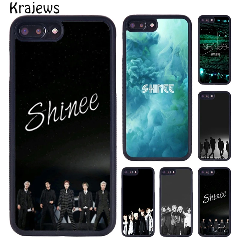 Резиновый чехол для телефона krajew SHINee KPOP Band iPhone X XR XS 11 12 Pro MAX 5 6 6S 7 8 Plus Samsung Galaxy S7edge S8