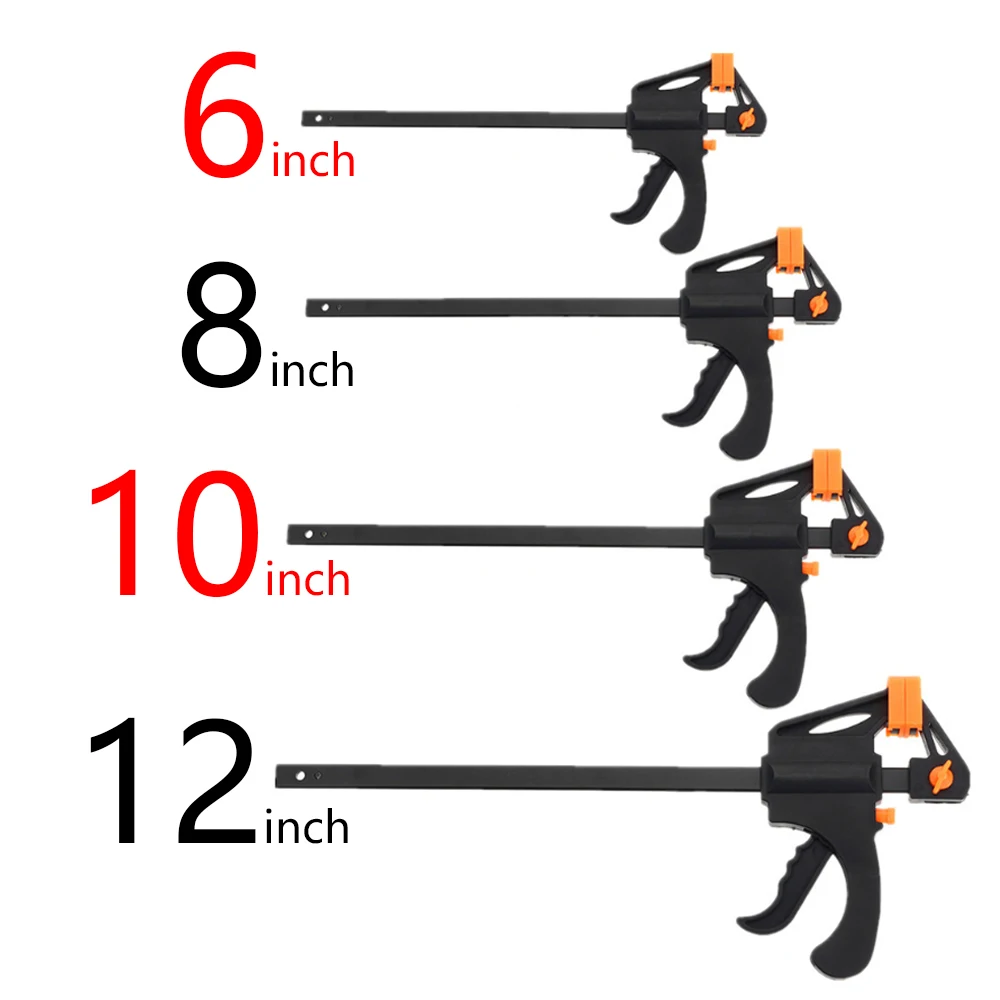 Hige-قضيب عمل خشبي عالي الجودة ، أداة ضغط يدوية ، F-Clamp Grip ، السقاطة ، إصدار أكثر  ، شريط فولاذي صلب غير قابل للصدأ