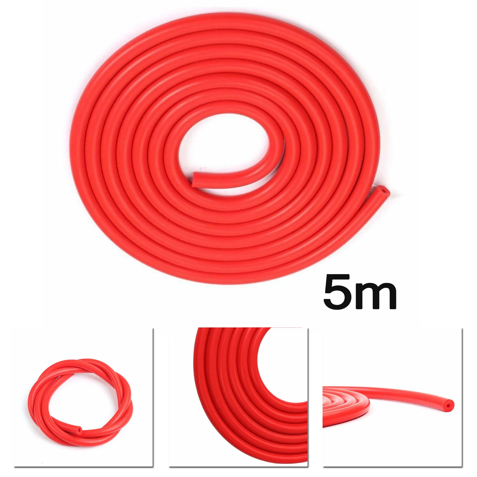 

5M Long Silicone Red Vacuum Hose Pipe 8mm OD For Automotive Cooling System