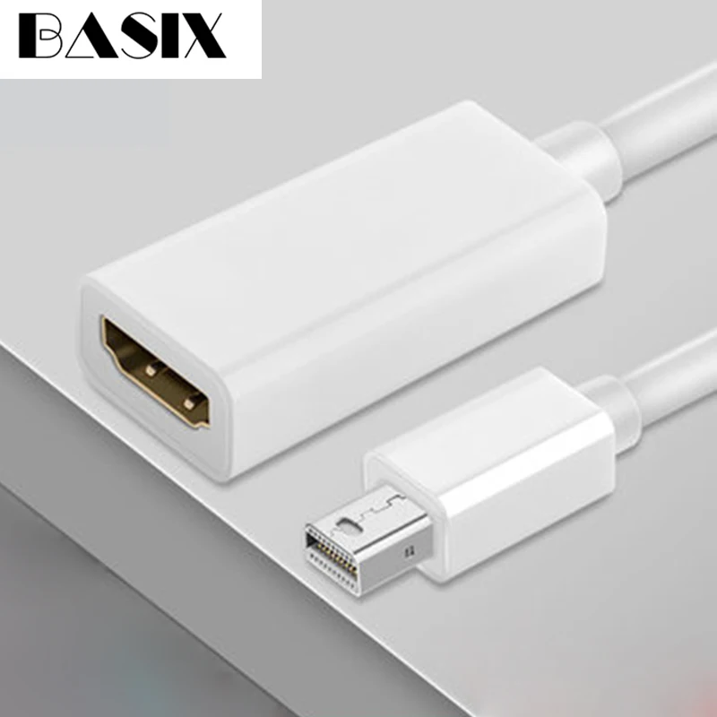 Basix мини кабель dp hdmi Дисплей Порты и разъёмы Мужской к HDMI Женский конвертер
