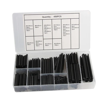 

Roll Pin Assortment 450-Piece Set - Pinning Kit, Pins for Small Machine Projects