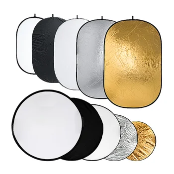 

90x120cm Foldable Reflector 5 in 1 Multi Disc Photography Studio Photo Oval Collapsible Light Reflector 24*35 inch Handhold