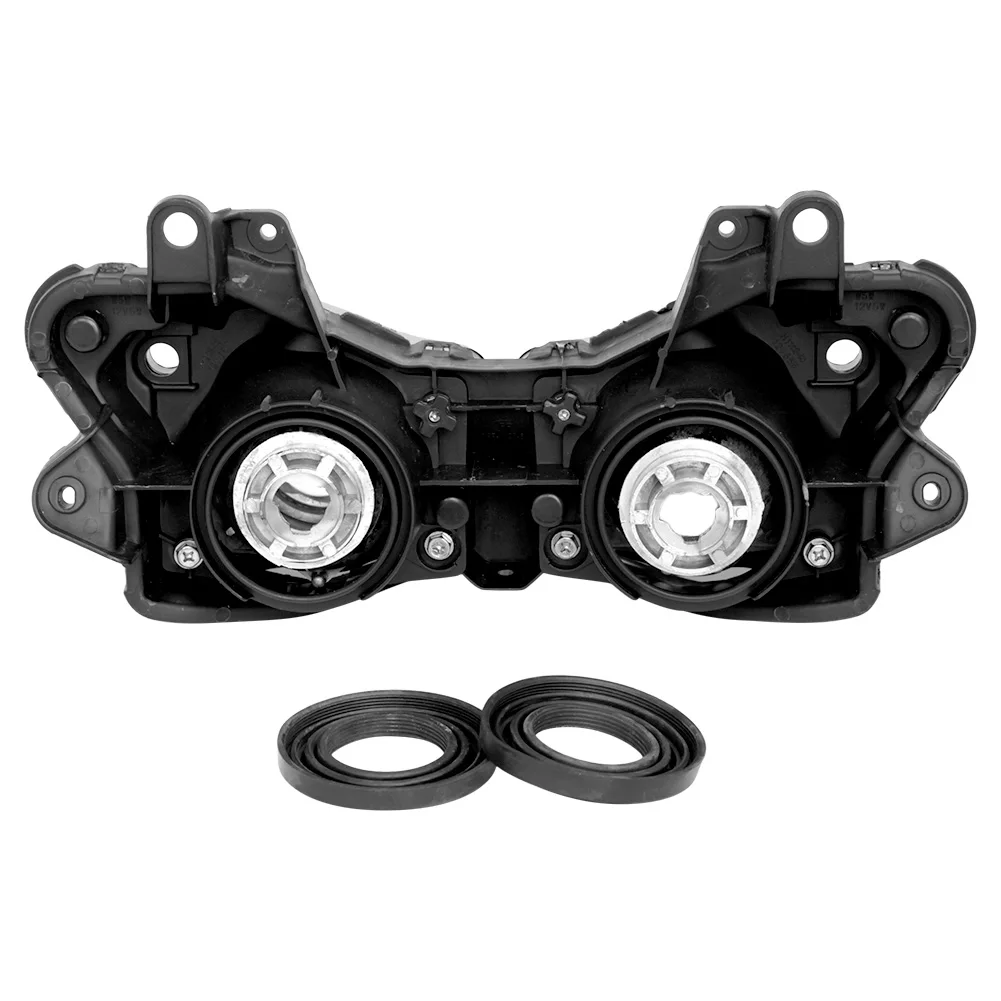 Motorcycle Front Headlight for Kawasaki Ninja ZX6R ZX-6R 2009 2010 2011 2012, Lighting Headlamp Lights Parts, Black Color