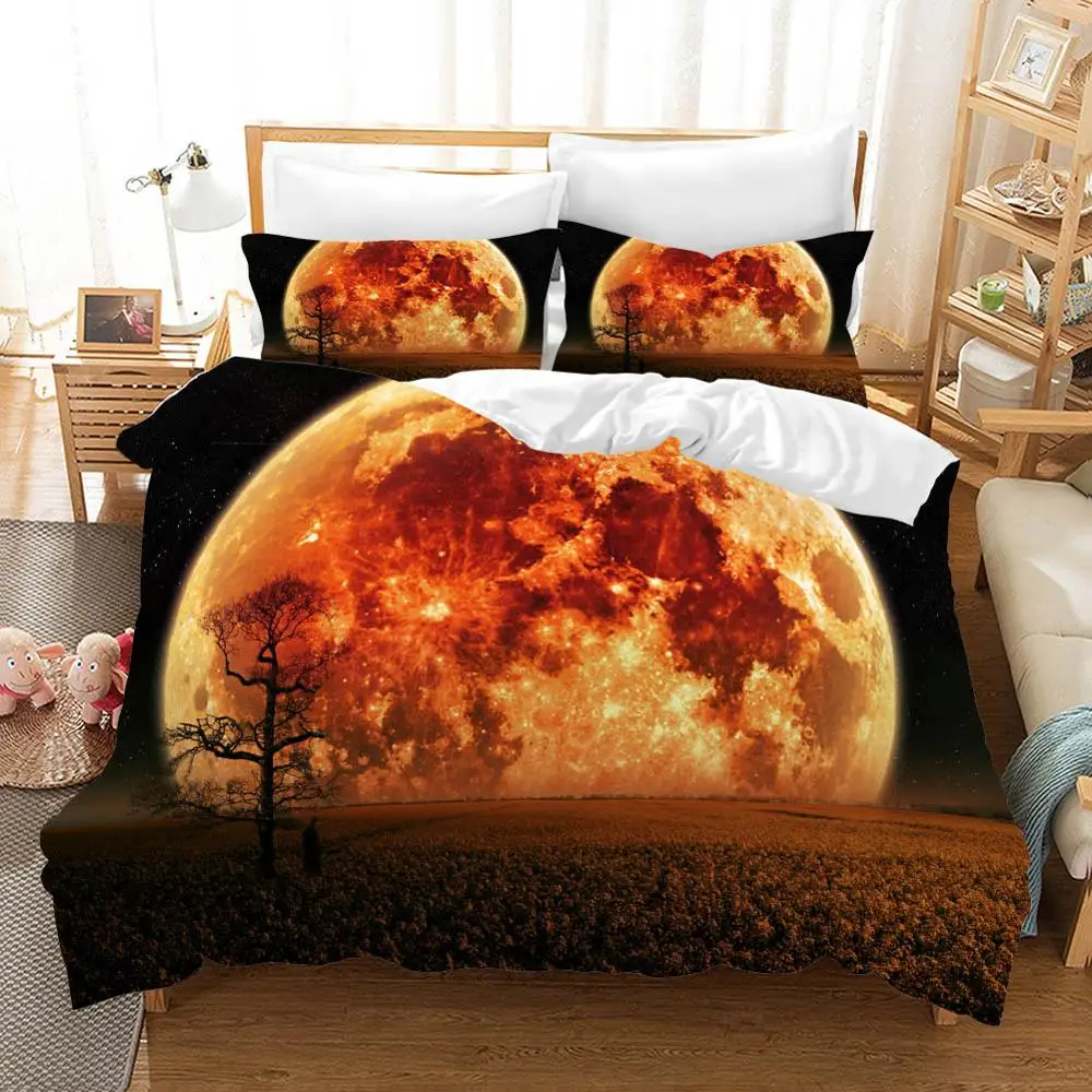 

Outer Space Planet 3D Print Duvet Cover Set for Boys Trees Bed Linen Set Twin Full Queen King Size Bedding Set 2/3pcs Bedclothes