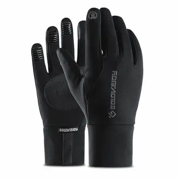 

Fashion Winter Gloves For Men Women Leather Gloves Touch Screen Driving Cycling Warm Gloves Full Fingers