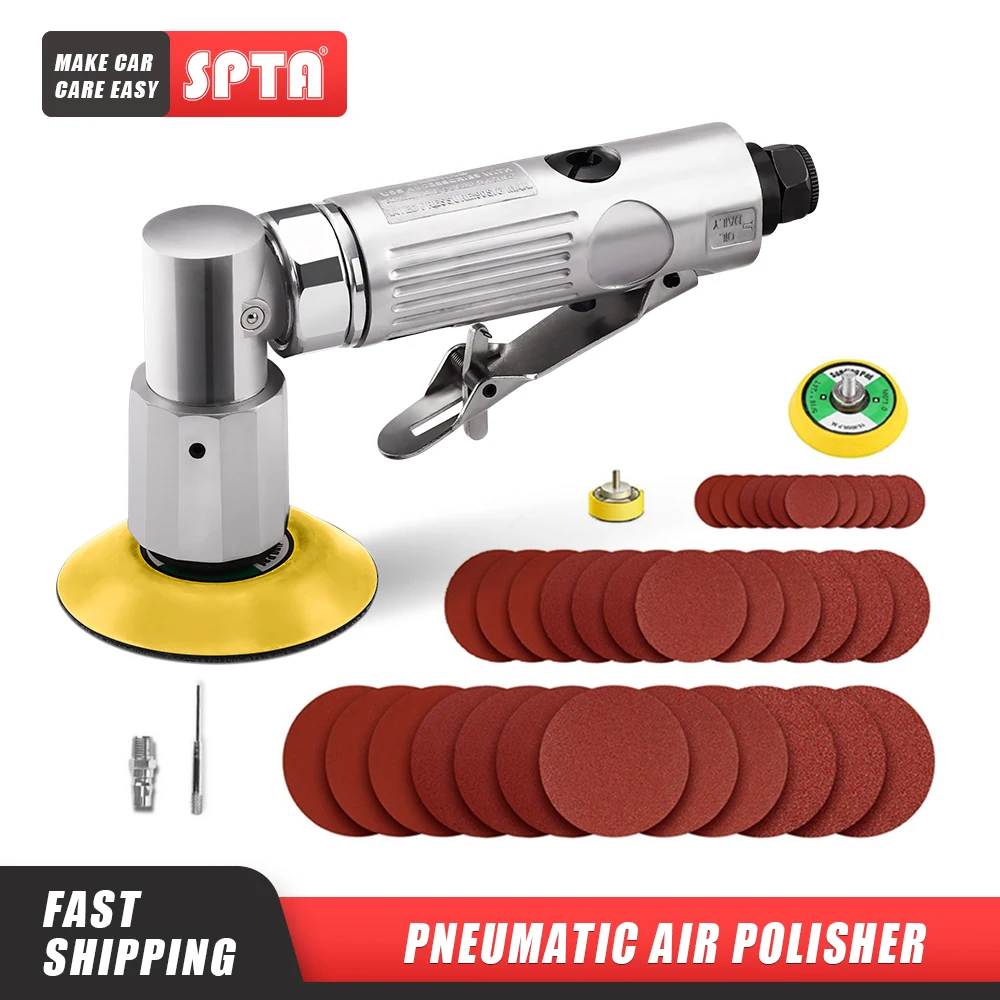 Spta 36pcs 1inch/2inch/ 3inch 80mm Air Palm Sander Car Polisher Buffer