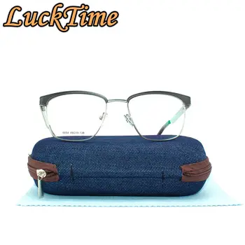 

LuckTime Retro Alloy Men Women Glasses Frame Fashion Metal Myopia Glasses Women Eye Frame Lucky Time Men Optical Frame #6054