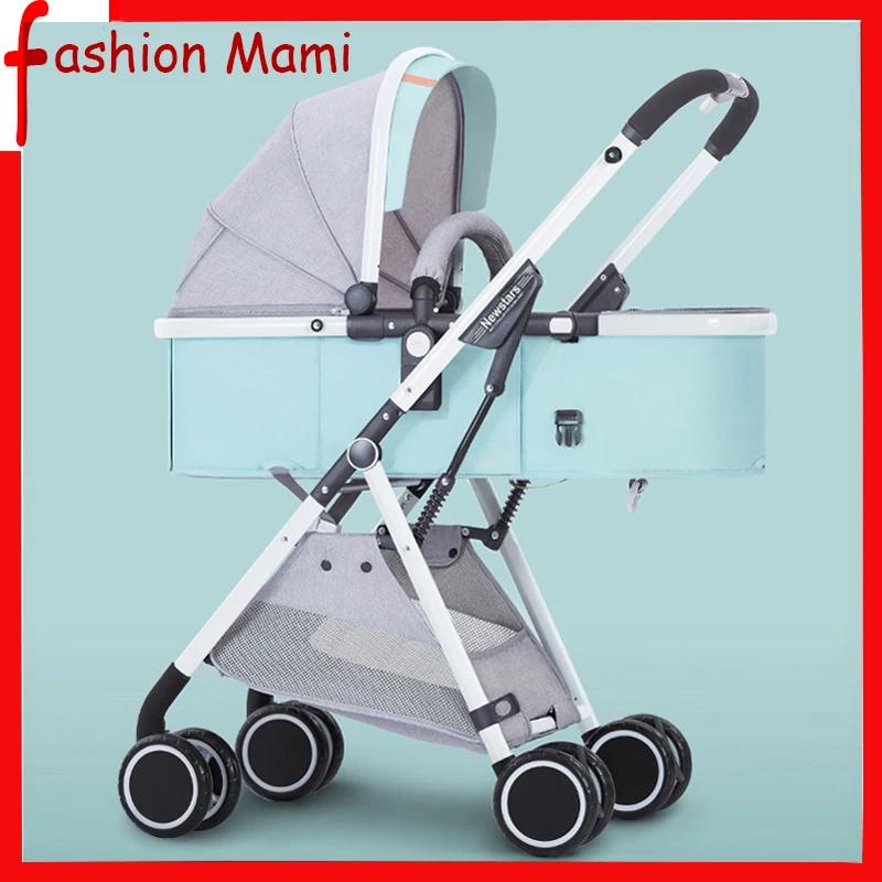 

Baby stroller lightweight high landscape can sit lie folded two-way shock Four wheels Multifunction baby stroller Baby carriage