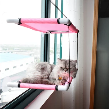 

Cat Balcony Hammock Bearing Cat Sunny Seat Pet Waterproof Fabric Cat Bed Cat Climbing Sleeping Mattress Single Layer Double