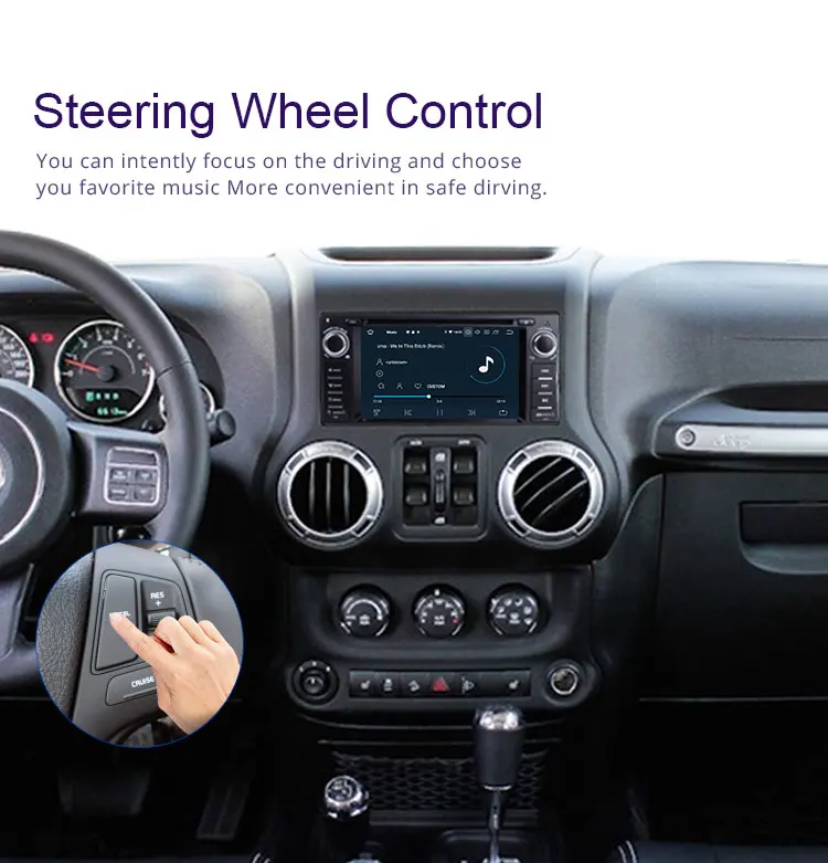 Excellent TOPBSNA Car DVD Player Android 9.0 For Jeep Wrangler Compass Grand Cherokee Commander Dodge WIFI 1 Din Car Radio Stereo headunit 10