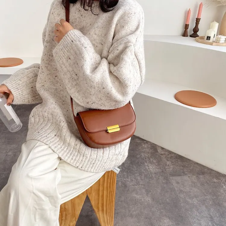 

High Grade Sense Bag Shoulder Western Style WOMEN'S Bag Autumn And Winter New Style 2019 chao wang Red Bag Shoulder Bag Women's