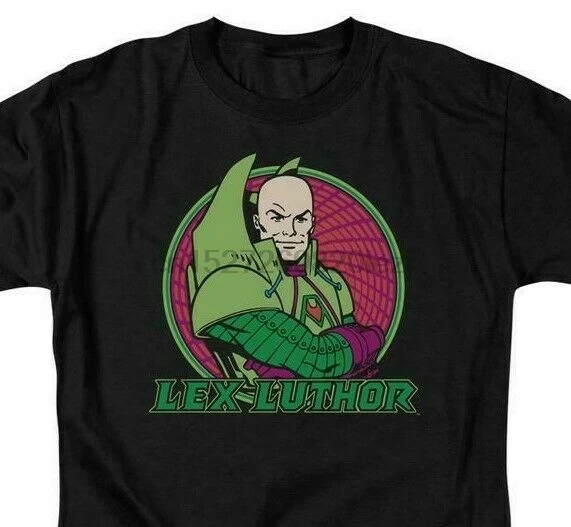 Лучшая футболка Lex Luthor уличная одежда в стиле раджюку хлопковая рубашка Dco560 Mencomics