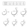 Barbed Fishing Hook Set 100PCS Carbon Steel Fishing Gear for Bulk River Shrimp and Lobster Eye Fishing Hooks Tackle Box Fishhook ► Photo 2/6