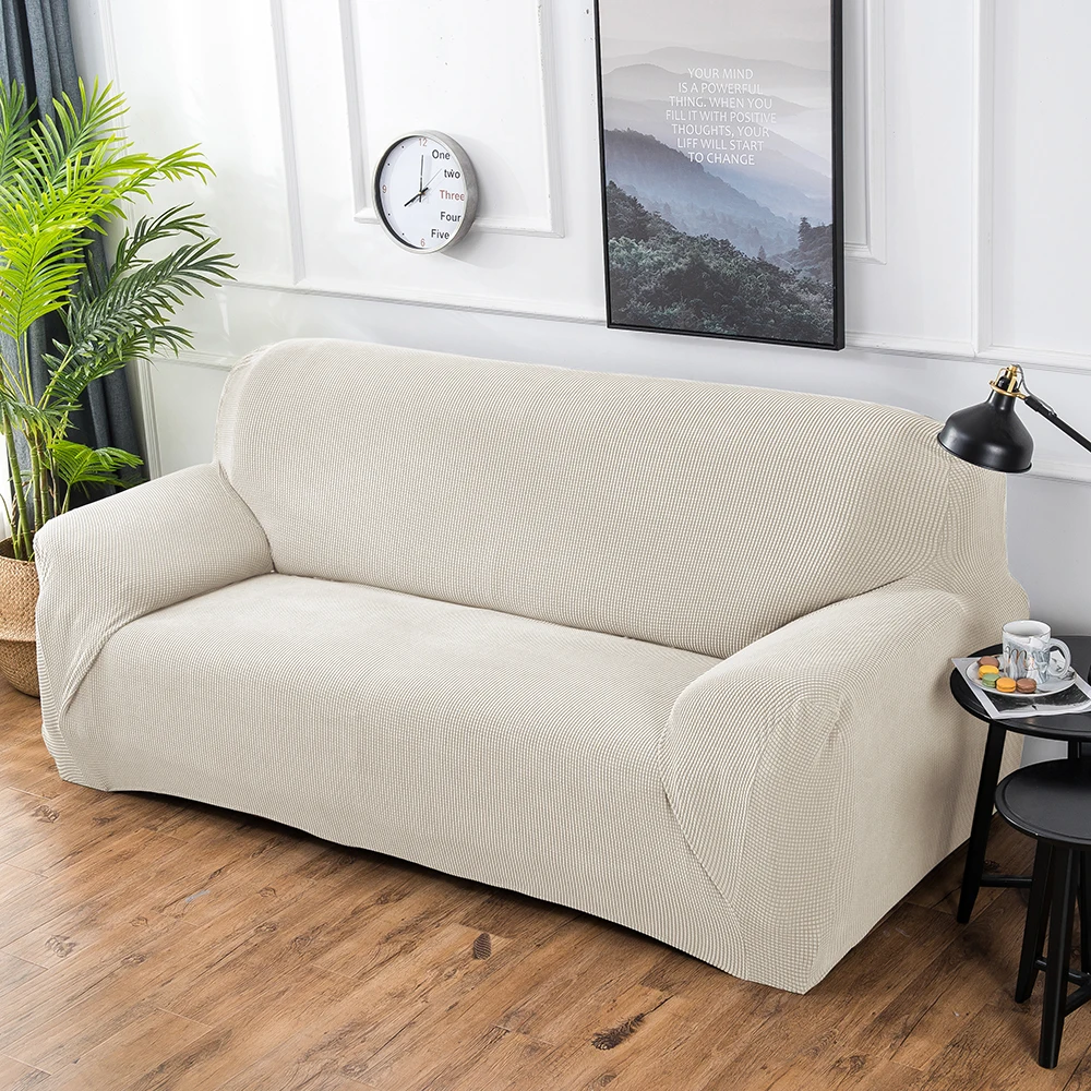 1 2 seats waterproof stretchy sofa seat cushion cover couch slipcovers protector slipcovers home garden