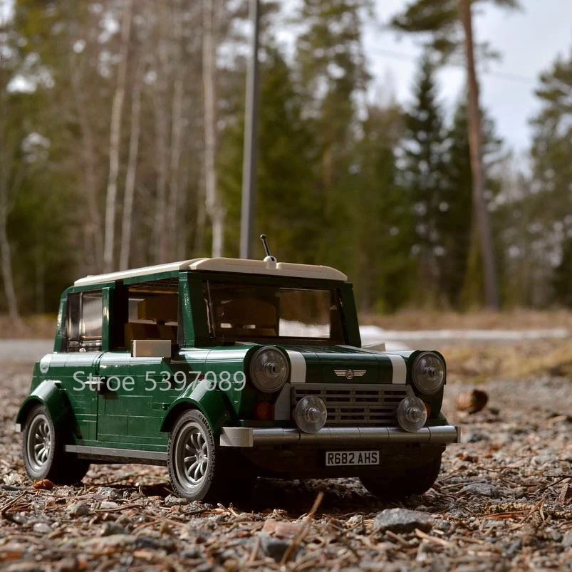 Строительные блоки 21002 в наличии совместимые с Legoinglys CREATOR MINI Cooper MK VII 10242 Green Car