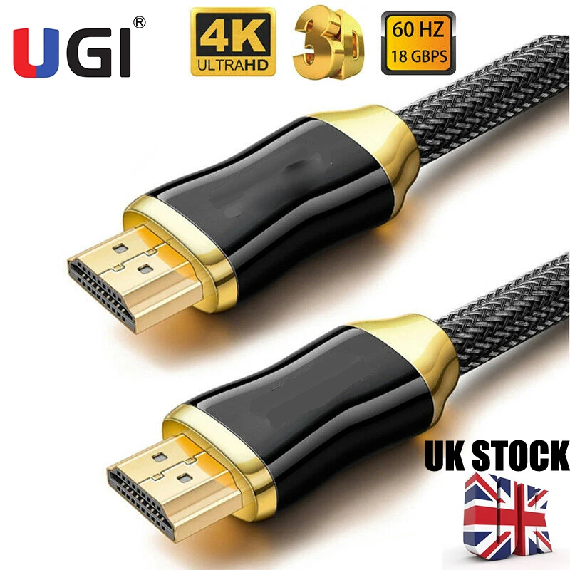 Высокоскоростной кабель UGI 4K 2K 1080P HDMI Full HD FHD v2.0 3D HDTV HDMI-HDMI 0 5 м 1 2 3 для PS3 PS4 XBOX ONE 360 SKY |