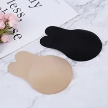 2 шт./1 пара многоразовых силиконовых подушечек для бюстгальтера, накладки на соски, невидимые накладки на грудь с кроличьими ушками, вечерние накладки