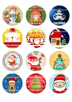 

Handmade Colorful picture Round Glass Cabochons Refrigerator magnet for Necklace Decoration and Phone Chain Accessaries171