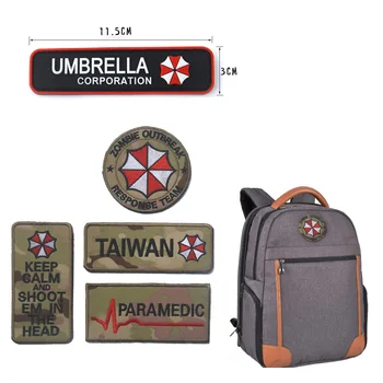 

3d PVC Umbrella Morale Rubber Badge Military Tactical Patch